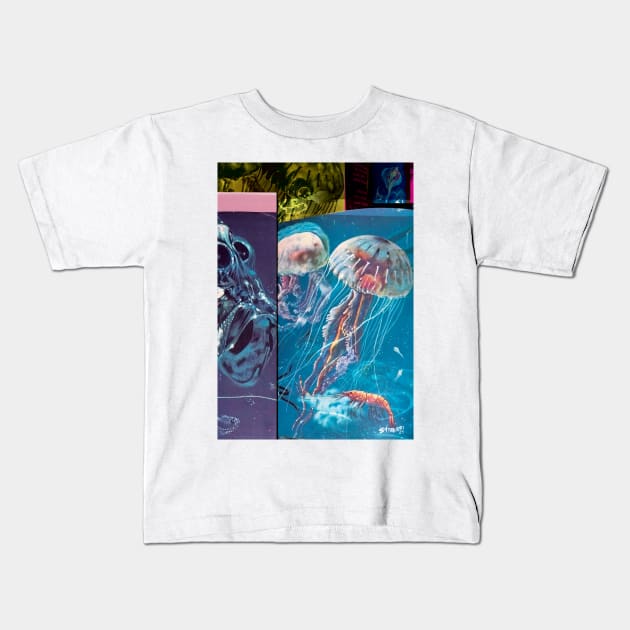 Jellyfish Kids T-Shirt by Shtakorz